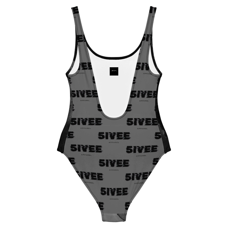 Grey one piece swimwear